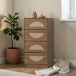 4D / 8D Chest of Drawers Cabinet – Hazel Oak / Light Walnut Bedroom Storage - Image 8