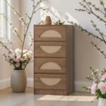 4D / 8D Chest of Drawers Cabinet – Hazel Oak / Light Walnut Bedroom Storage - Image 12