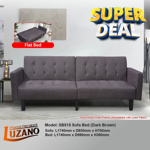 SB515 SOFA BED DB @LuzanoFurniture