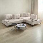Modern Modular Corner Sofa Set – Left & Right Combination | Fabric Lounge Sofa | Living Room Sectional Sofa - Image 6