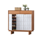 Shoe Rack / Rak Kasut | Golden Teak / White | Golden Teak | 800x395x1205mm - Image 15