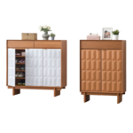 Shoe Rack / Rak Kasut | Golden Teak / White | Golden Teak | 800x395x1205mm - Image 8