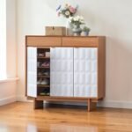 Shoe Rack / Rak Kasut | Golden Teak / White | Golden Teak | 800x395x1205mm - Image 13