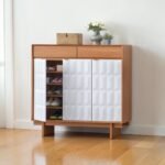 Shoe Rack / Rak Kasut | Golden Teak / White | Golden Teak | 800x395x1205mm - Image 11